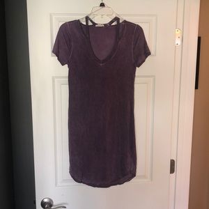 Purple cotton dress